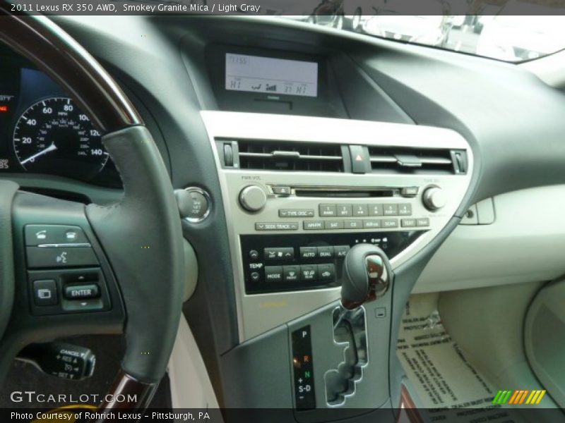 Smokey Granite Mica / Light Gray 2011 Lexus RX 350 AWD
