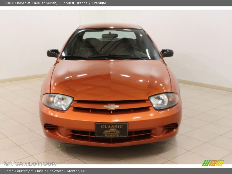 Sunburst Orange / Graphite 2004 Chevrolet Cavalier Sedan