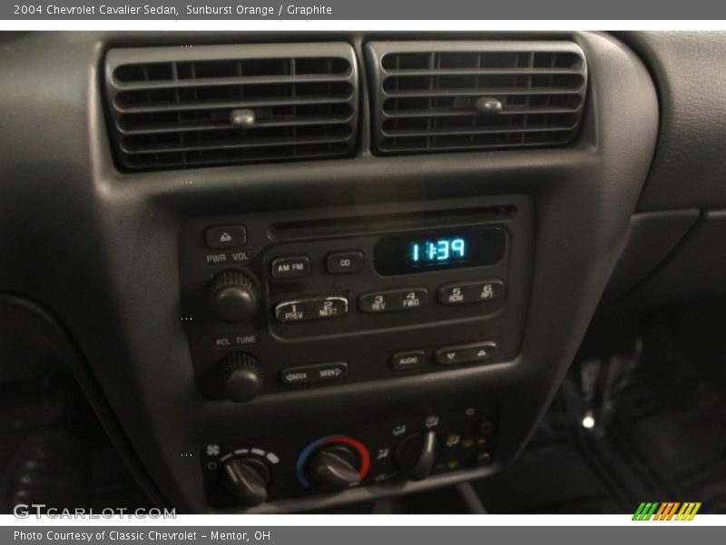 Sunburst Orange / Graphite 2004 Chevrolet Cavalier Sedan