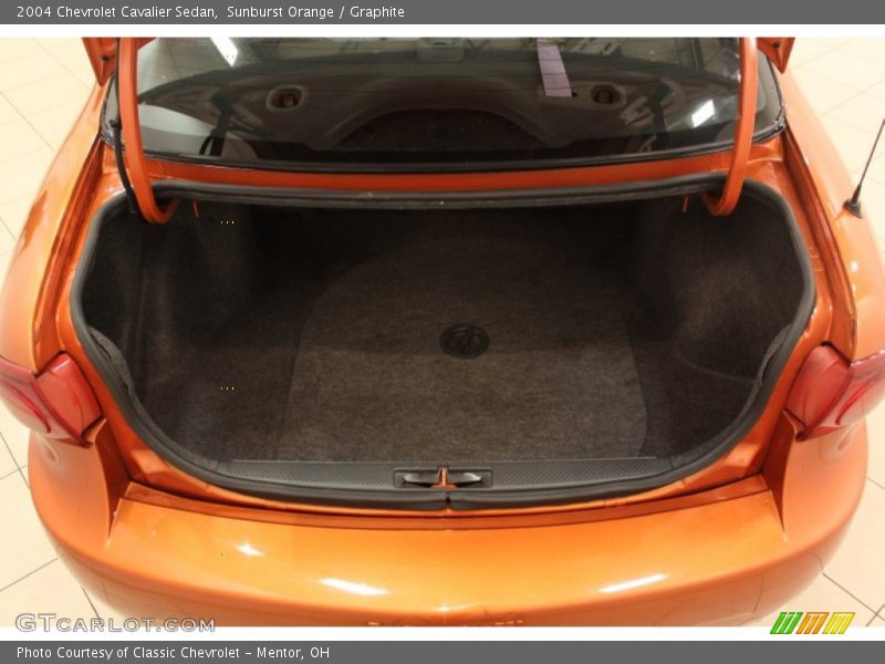 Sunburst Orange / Graphite 2004 Chevrolet Cavalier Sedan