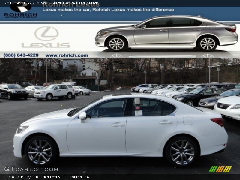Starfire White Pearl / Black 2013 Lexus GS 350 AWD