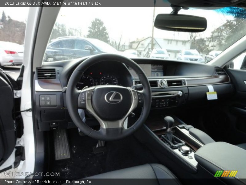 Starfire White Pearl / Black 2013 Lexus GS 350 AWD