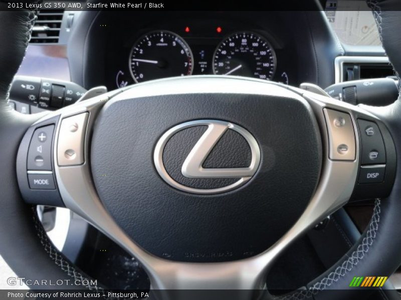 Starfire White Pearl / Black 2013 Lexus GS 350 AWD