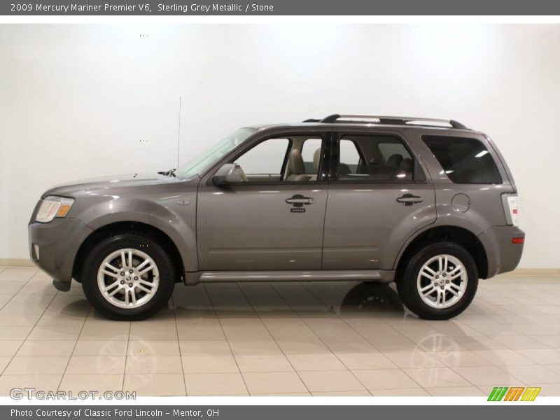 Sterling Grey Metallic / Stone 2009 Mercury Mariner Premier V6