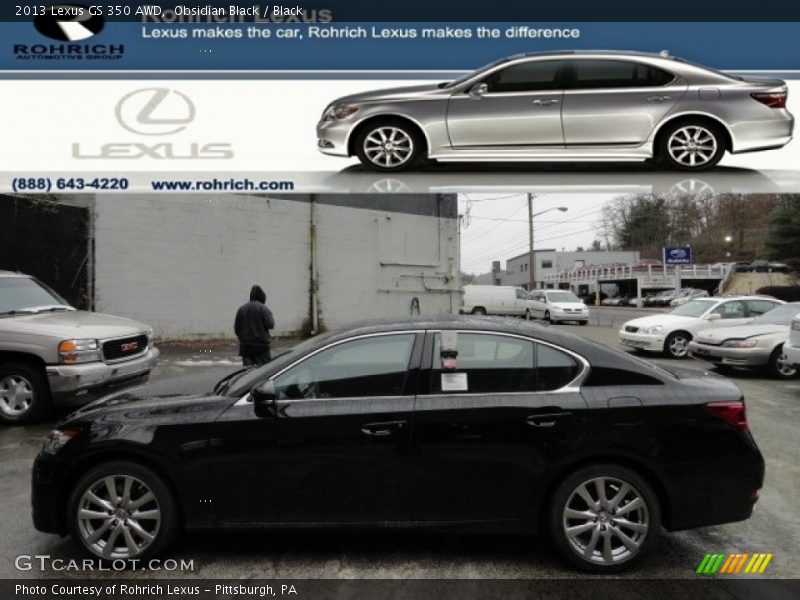 Obsidian Black / Black 2013 Lexus GS 350 AWD