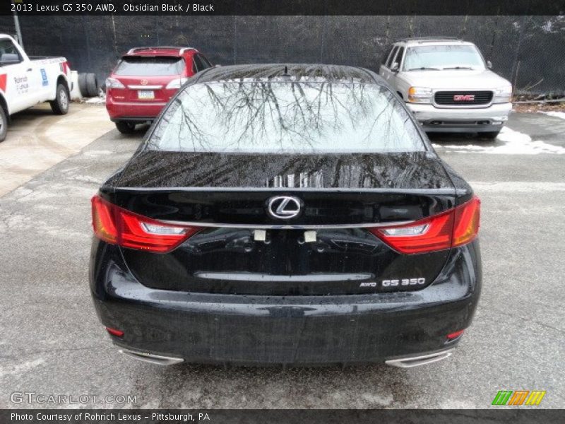 Obsidian Black / Black 2013 Lexus GS 350 AWD