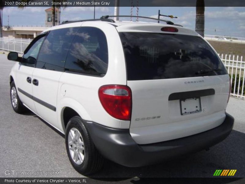 Stone White / Medium Slate Gray 2007 Dodge Caravan SE