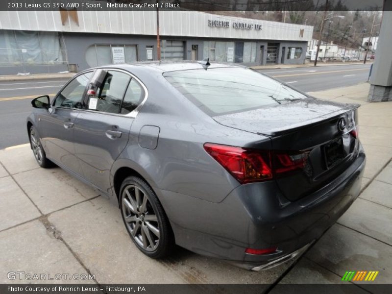 Nebula Gray Pearl / Black 2013 Lexus GS 350 AWD F Sport