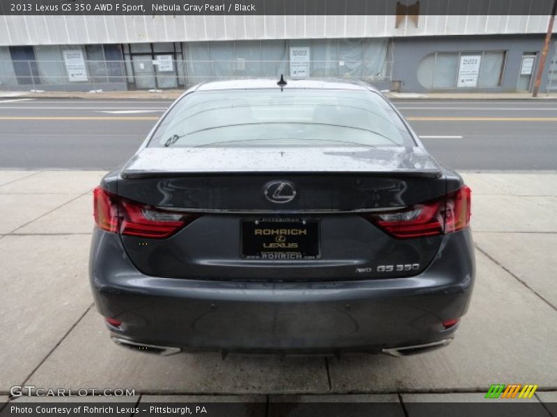 Nebula Gray Pearl / Black 2013 Lexus GS 350 AWD F Sport