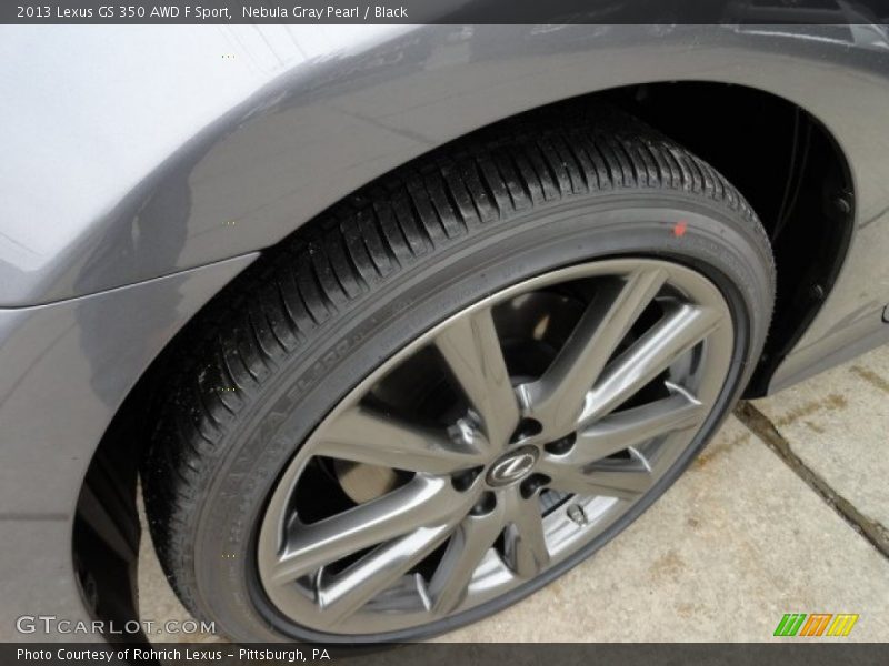 Nebula Gray Pearl / Black 2013 Lexus GS 350 AWD F Sport