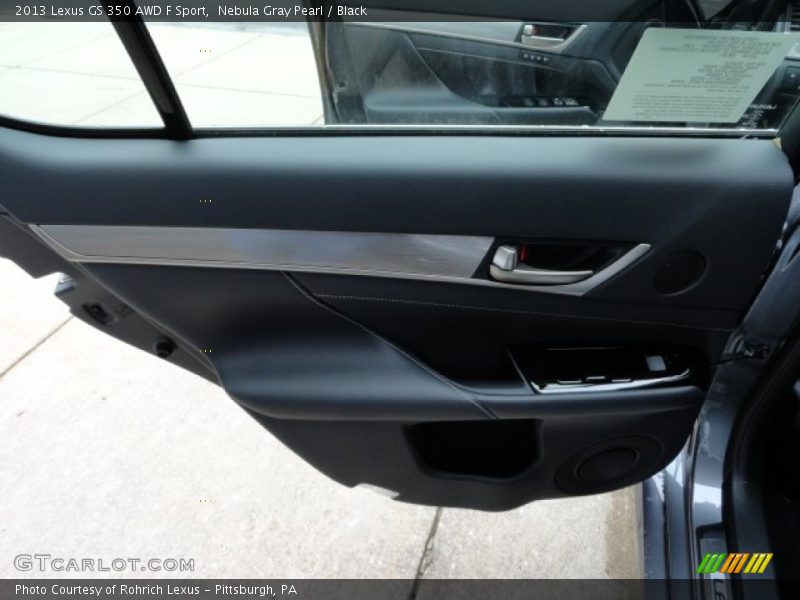 Nebula Gray Pearl / Black 2013 Lexus GS 350 AWD F Sport