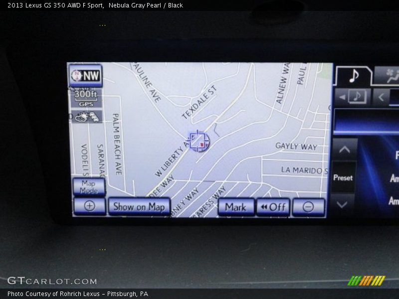 Nebula Gray Pearl / Black 2013 Lexus GS 350 AWD F Sport