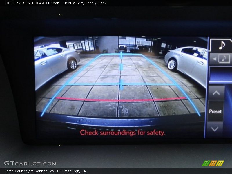 Nebula Gray Pearl / Black 2013 Lexus GS 350 AWD F Sport