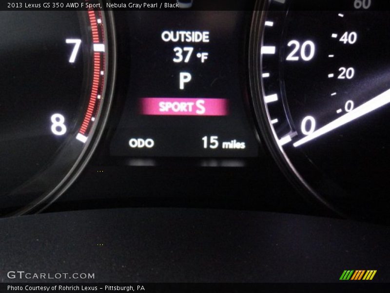 Nebula Gray Pearl / Black 2013 Lexus GS 350 AWD F Sport