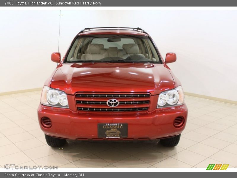 Sundown Red Pearl / Ivory 2003 Toyota Highlander V6