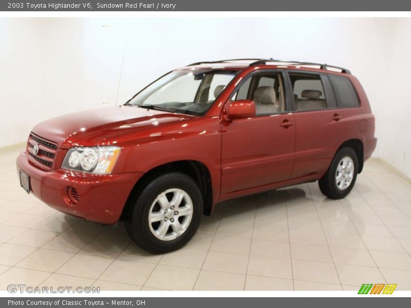 Sundown Red Pearl / Ivory 2003 Toyota Highlander V6