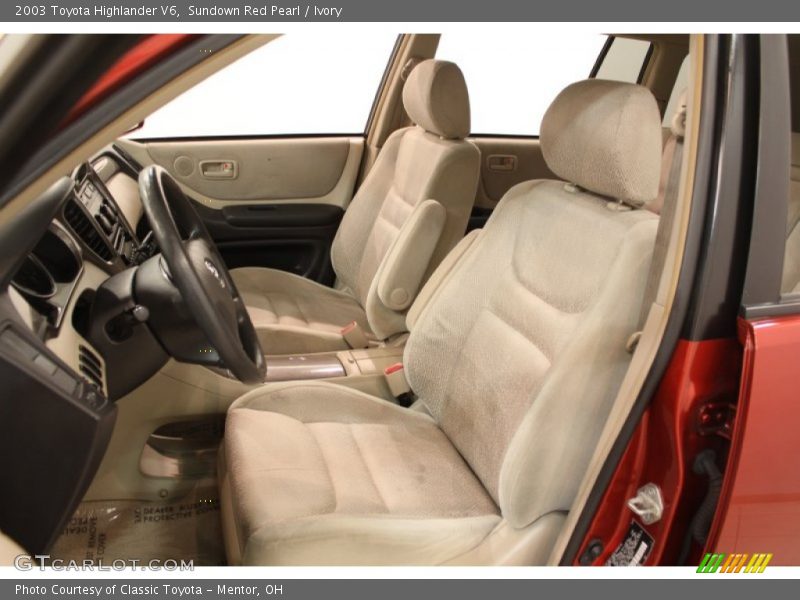 Sundown Red Pearl / Ivory 2003 Toyota Highlander V6