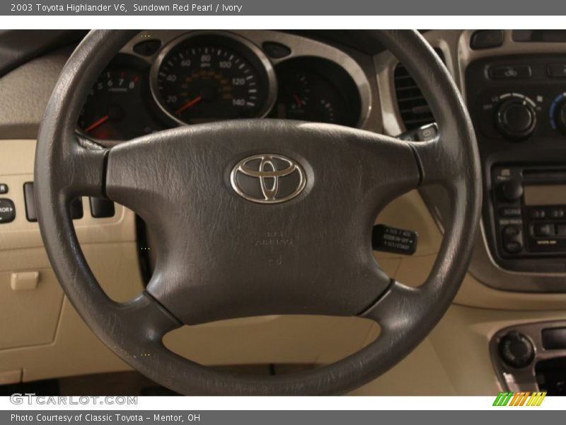 Sundown Red Pearl / Ivory 2003 Toyota Highlander V6