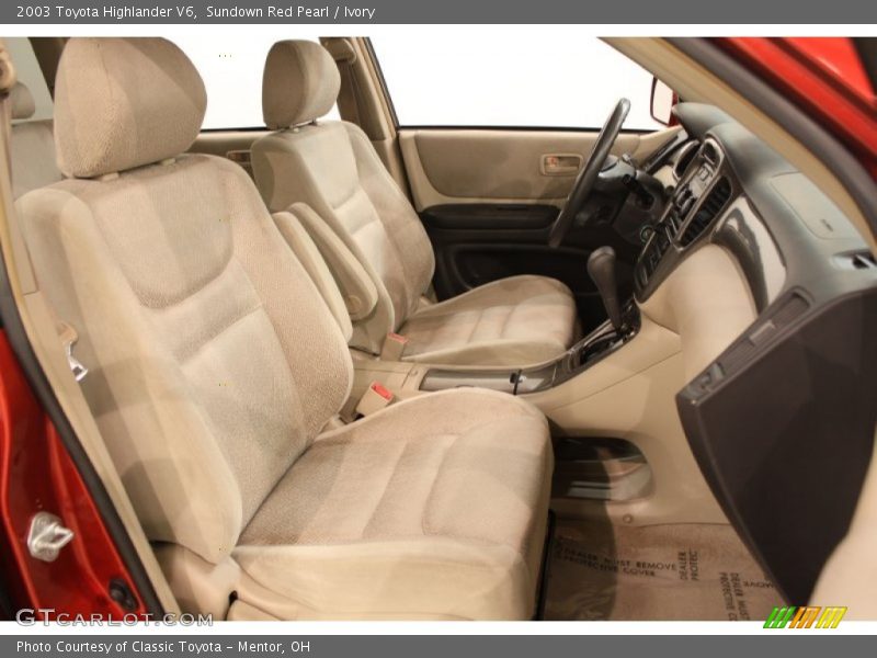 Sundown Red Pearl / Ivory 2003 Toyota Highlander V6