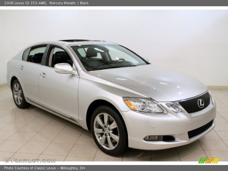 Mercury Metallic / Black 2008 Lexus GS 350 AWD