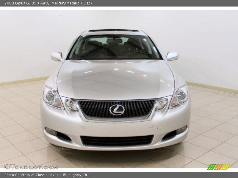 Mercury Metallic / Black 2008 Lexus GS 350 AWD