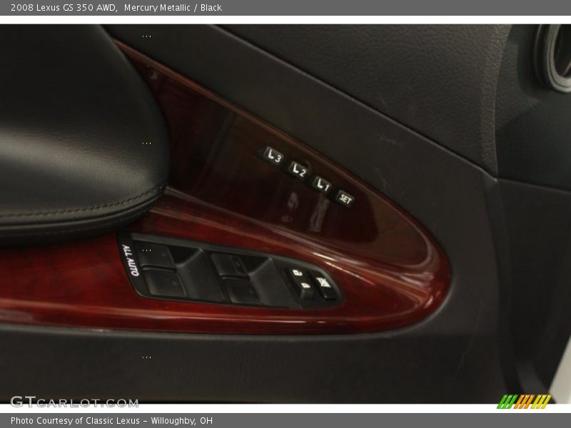 Mercury Metallic / Black 2008 Lexus GS 350 AWD