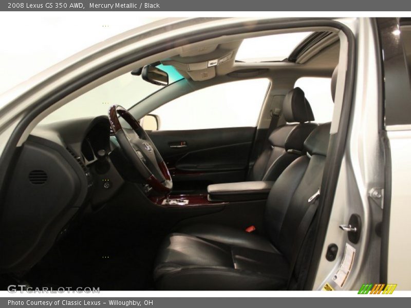 Mercury Metallic / Black 2008 Lexus GS 350 AWD