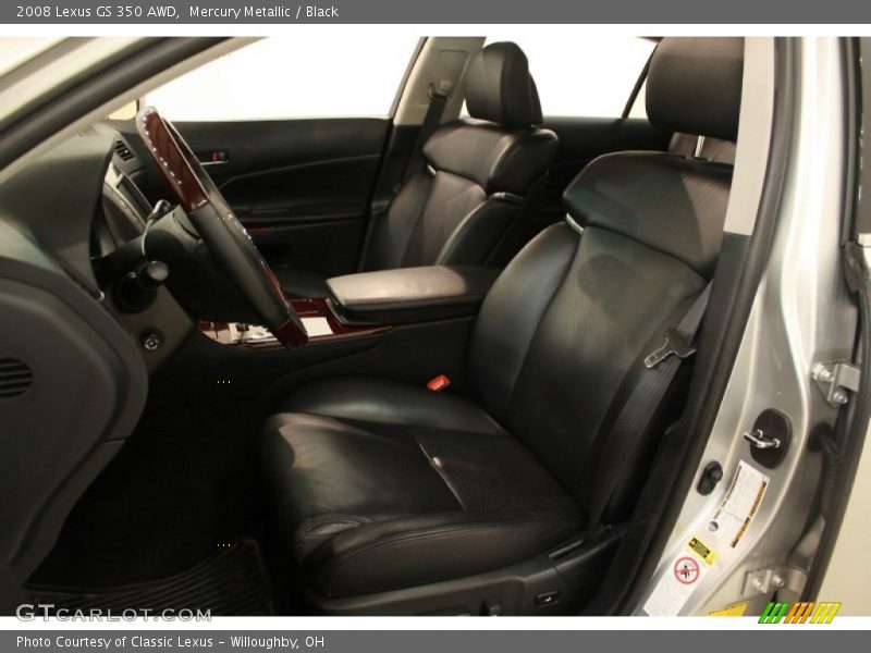 Mercury Metallic / Black 2008 Lexus GS 350 AWD