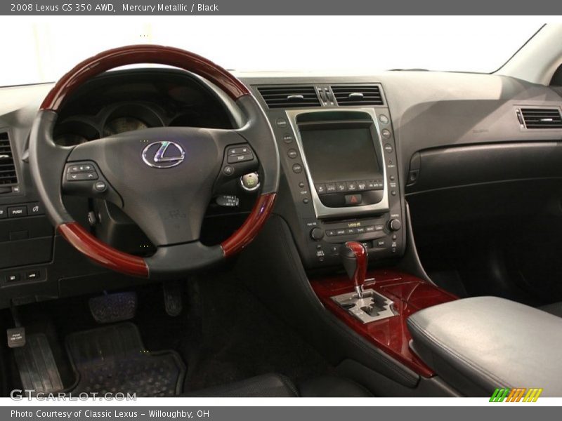 Mercury Metallic / Black 2008 Lexus GS 350 AWD