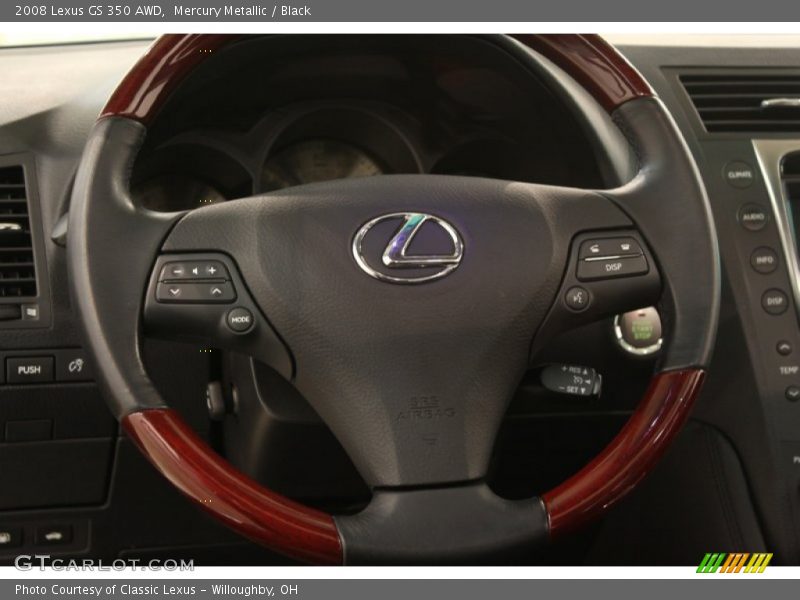 Mercury Metallic / Black 2008 Lexus GS 350 AWD