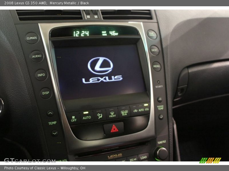 Mercury Metallic / Black 2008 Lexus GS 350 AWD