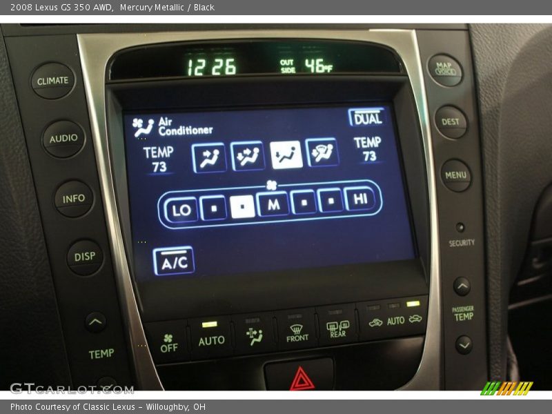 Mercury Metallic / Black 2008 Lexus GS 350 AWD