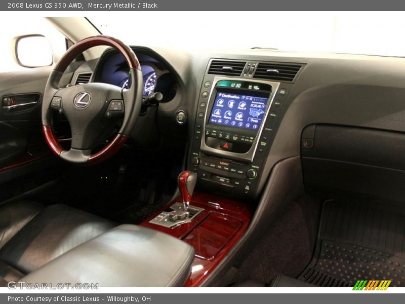 Mercury Metallic / Black 2008 Lexus GS 350 AWD