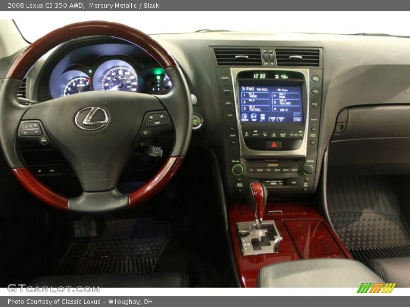 Mercury Metallic / Black 2008 Lexus GS 350 AWD