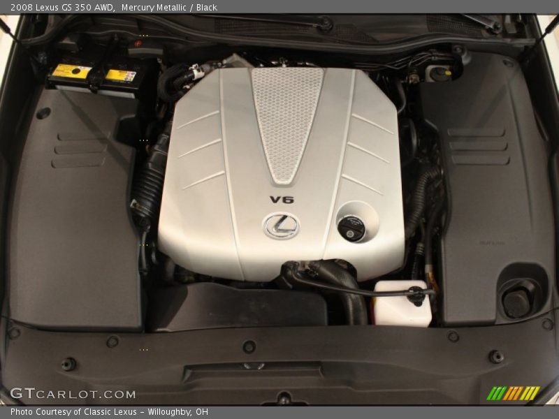 Mercury Metallic / Black 2008 Lexus GS 350 AWD