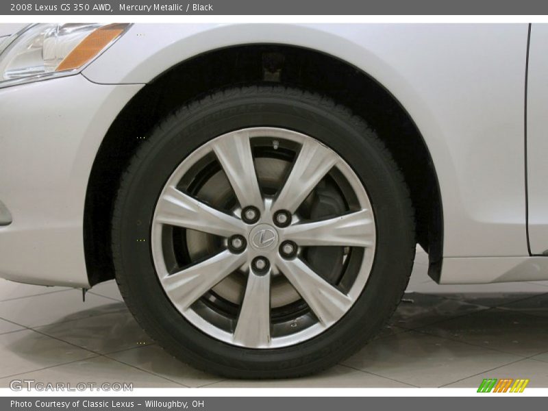 Mercury Metallic / Black 2008 Lexus GS 350 AWD