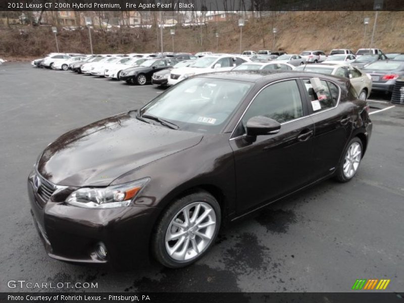 Fire Agate Pearl / Black 2012 Lexus CT 200h Hybrid Premium