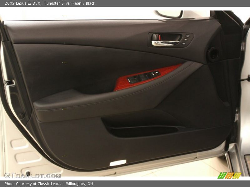Tungsten Silver Pearl / Black 2009 Lexus ES 350