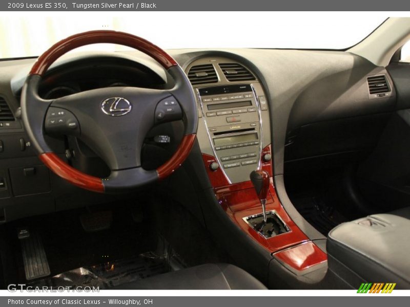 Tungsten Silver Pearl / Black 2009 Lexus ES 350