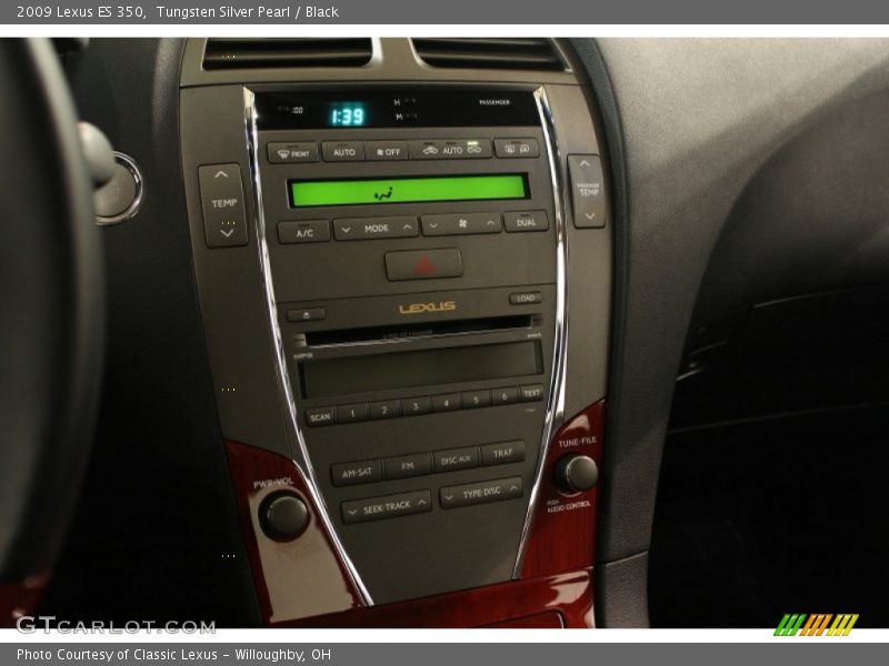 Tungsten Silver Pearl / Black 2009 Lexus ES 350
