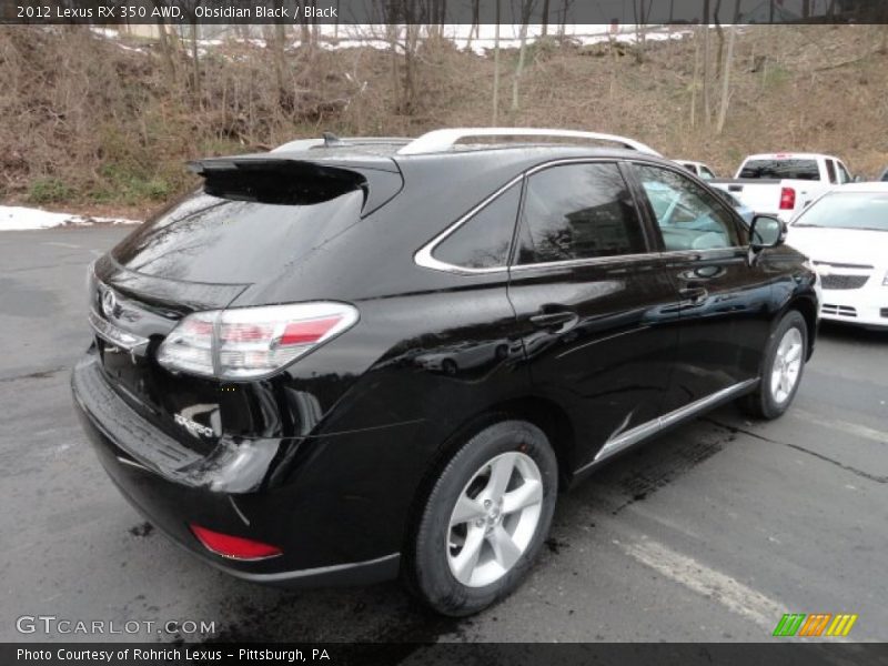 Obsidian Black / Black 2012 Lexus RX 350 AWD