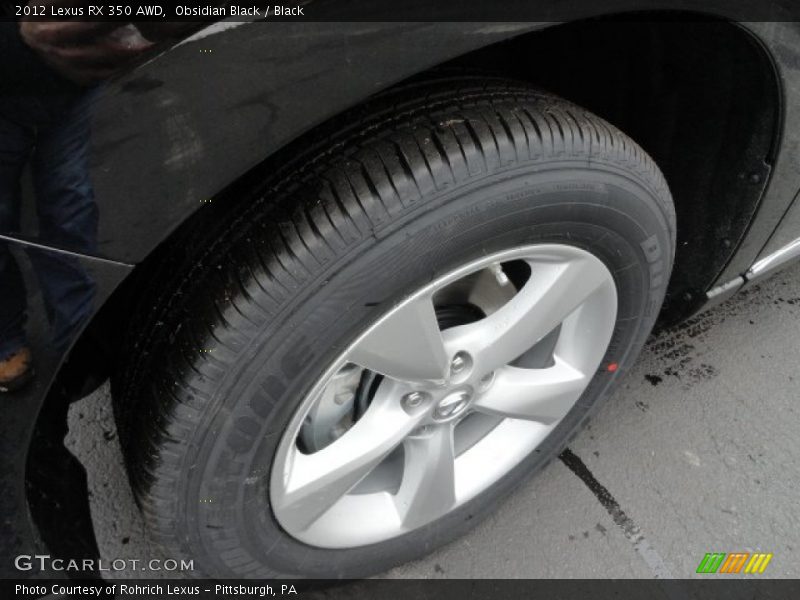 Obsidian Black / Black 2012 Lexus RX 350 AWD