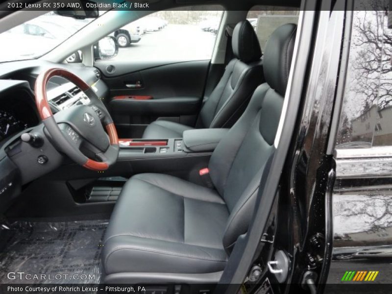 Obsidian Black / Black 2012 Lexus RX 350 AWD
