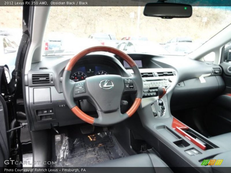 Obsidian Black / Black 2012 Lexus RX 350 AWD