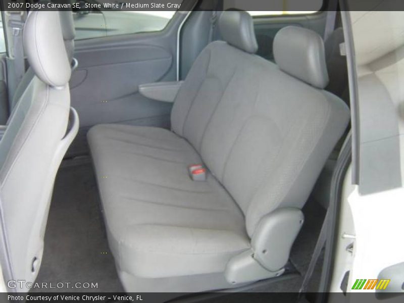 Stone White / Medium Slate Gray 2007 Dodge Caravan SE