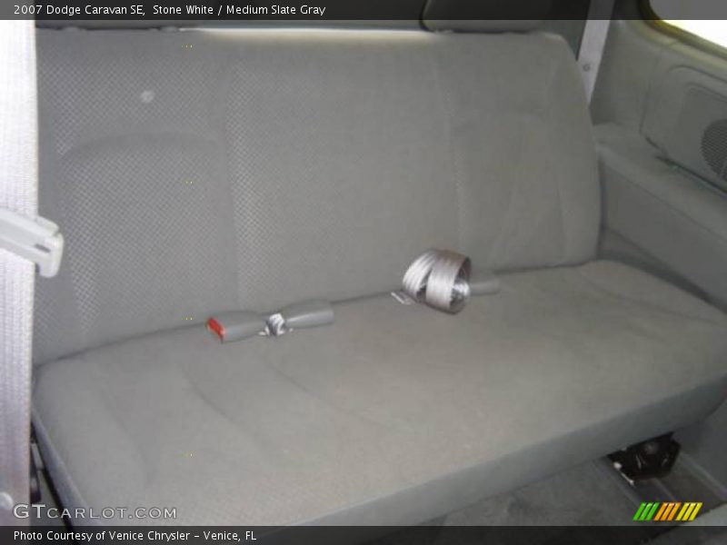 Stone White / Medium Slate Gray 2007 Dodge Caravan SE