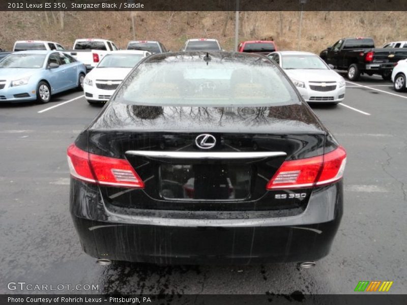 Stargazer Black / Saddle 2012 Lexus ES 350