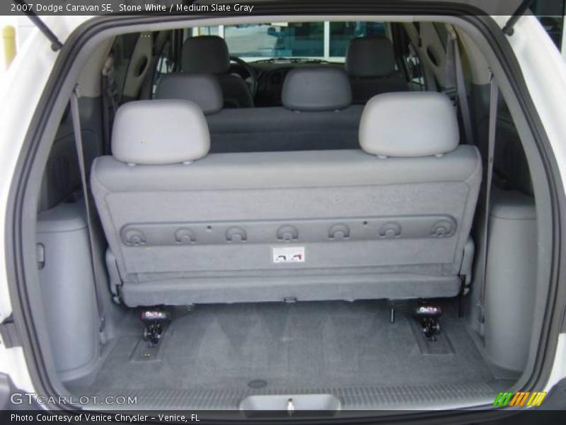 Stone White / Medium Slate Gray 2007 Dodge Caravan SE