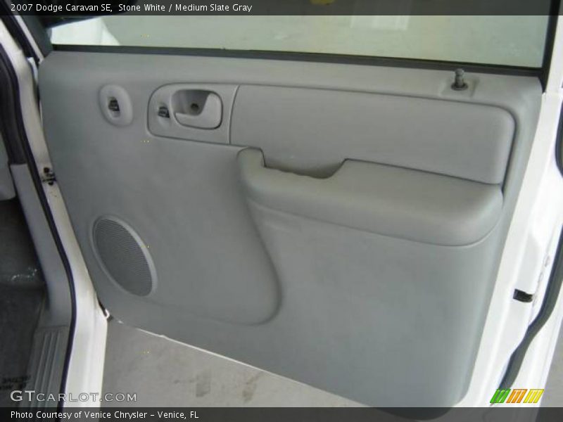 Stone White / Medium Slate Gray 2007 Dodge Caravan SE