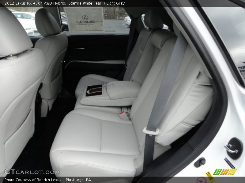 Starfire White Pearl / Light Gray 2012 Lexus RX 450h AWD Hybrid